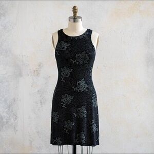 90s Black Sparkly Mini Dress